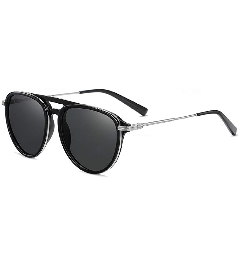 Oval Men TR Round Outdoor Driving Sunglasses Women Fashion Classic Polarized Sun Glasses Brand Designer - CA1900AW89I $75.76