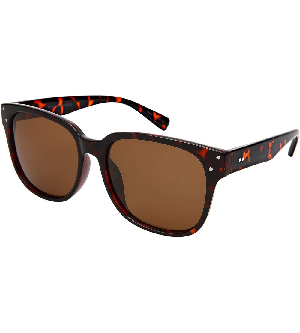 Square Women Square Polarized Sunglasses Driving Sunglass Fishing Lens 34189-P - CC18NRD670D $19.34