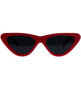 Cat Eye Womens Mod Chic Retro Gothic Cat Eye Plastic Sunglasses - Red Black - C118C2W3YDT $18.77