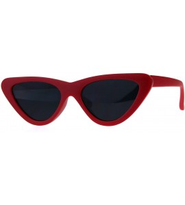 Cat Eye Womens Mod Chic Retro Gothic Cat Eye Plastic Sunglasses - Red Black - C118C2W3YDT $18.77