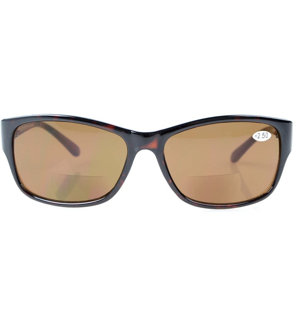 Sport Stylish Patterns Style Bifocal Sunglasses UV 400 Protection for Men and Women - Demi Brown Lens - C7180DNG985 $24.56