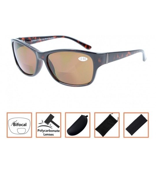 Sport Stylish Patterns Style Bifocal Sunglasses UV 400 Protection for Men and Women - Demi Brown Lens - C7180DNG985 $24.56