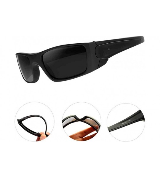 Aviator Unisex Rectangular Polarized Sunglasses For Men Running Climbing Sports Sun C5 - C3 - CC18YQGKLZ7 $42.45