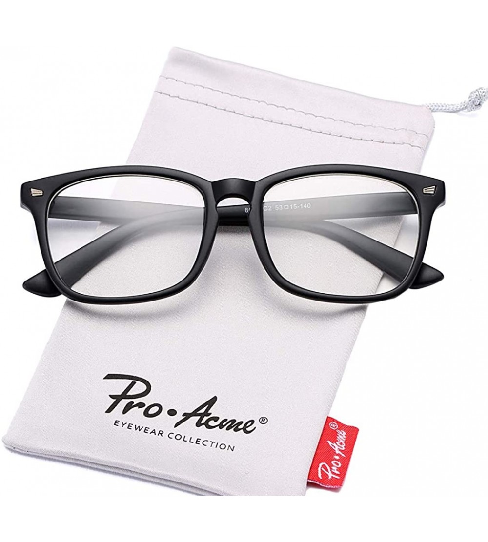 Aviator Non-prescription Glasses Frame Clear Lens Eyeglasses - A2 Matte Black - CL188Q2XHIK $23.68