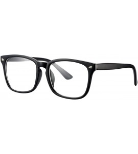 Aviator Non-prescription Glasses Frame Clear Lens Eyeglasses - A2 Matte Black - CL188Q2XHIK $23.68