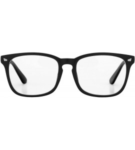 Aviator Non-prescription Glasses Frame Clear Lens Eyeglasses - A2 Matte Black - CL188Q2XHIK $23.68