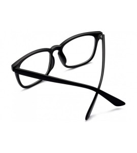 Aviator Non-prescription Glasses Frame Clear Lens Eyeglasses - A2 Matte Black - CL188Q2XHIK $23.68