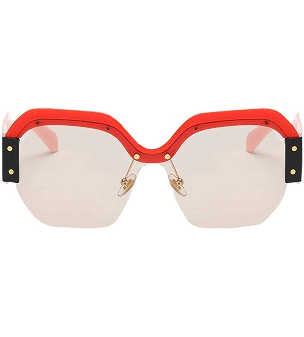 Square Women Vintage Sunglasses Retro Big Frame UV400 Eyewear Fashion Ladies - C - C018SU4I3RD $18.66