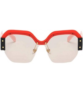 Square Women Vintage Sunglasses Retro Big Frame UV400 Eyewear Fashion Ladies - C - C018SU4I3RD $18.66