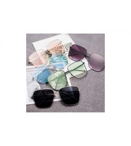 Oversized Sunglasses Non Polarized Protection Transparent Progressive - Pink - C0199I27LEW $31.69