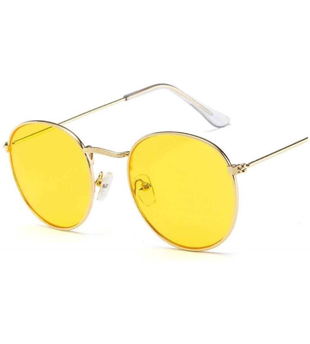 Round Fashion Oval Sunglasses Women Designe Small Metal Frame Steampunk Retro Sun Glasses Oculos De Sol UV400 - CQ197A2SM6O $...