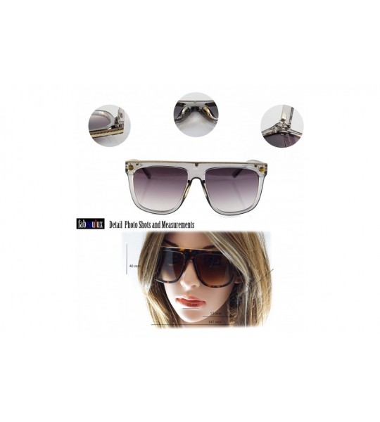 Square Engraved Metal Deco Flat Top Mod Sunglasses A295 - Amber Brown - CW18Z4A4LMG $23.78