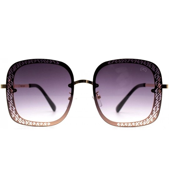 Square F021 Fashion Square - for Womens 100% UV PROTECTION - Gold-blackdegrade - CP192TEA8XG $35.50