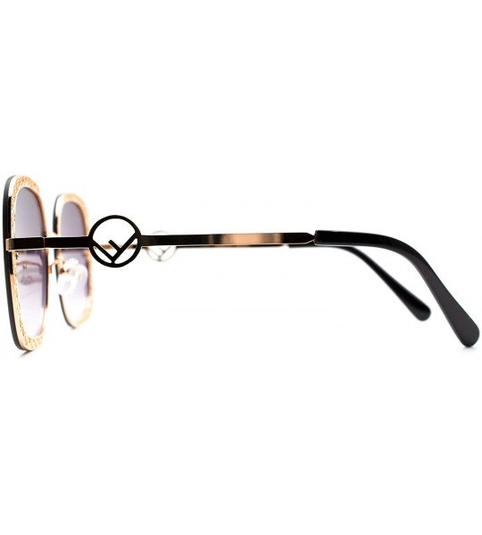 Square F021 Fashion Square - for Womens 100% UV PROTECTION - Gold-blackdegrade - CP192TEA8XG $35.50