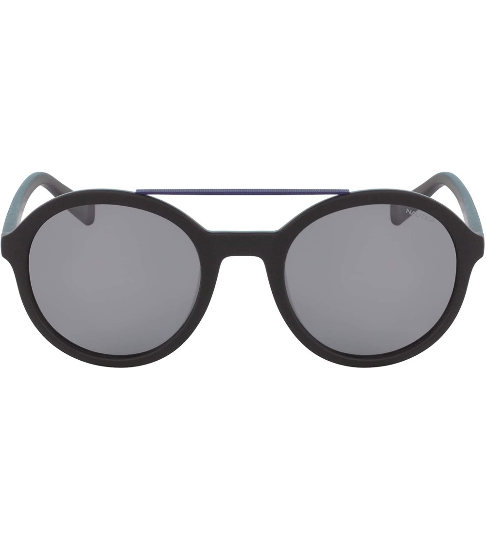 Round Men's N3639sp Round Sunglasses - Matte Black/Grey Polarized - C218KNE7K47 $102.12