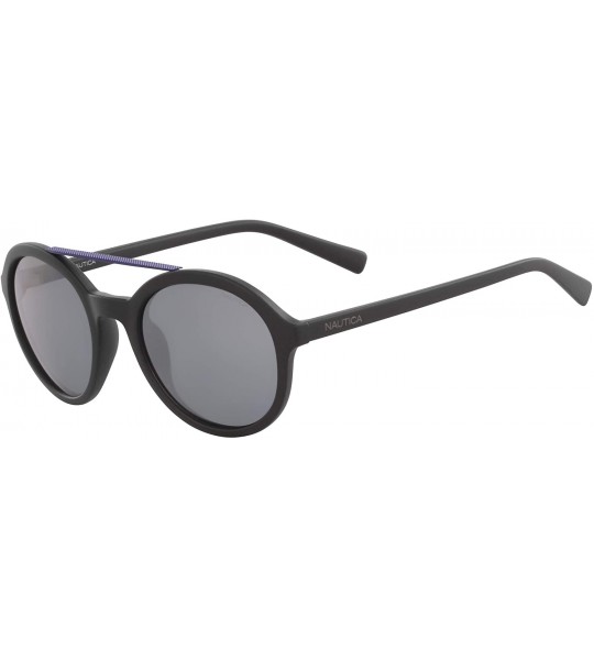 Round Men's N3639sp Round Sunglasses - Matte Black/Grey Polarized - C218KNE7K47 $102.12