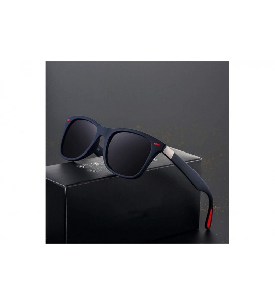 Square Fashion Square Ladies Polarizing Sunglasses Men's Glasses Retro Driving Sunglasses - C4 - CS194OOS37L $39.21