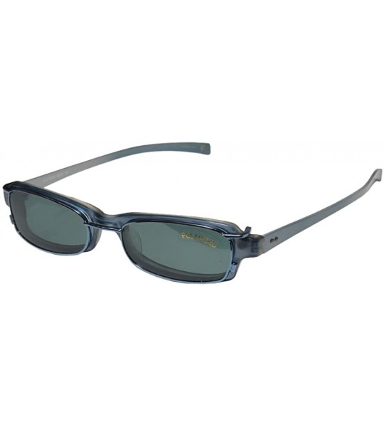 Rimless 906 Mens/Womens Cat Eye Full-rim Sunglass Lens Clip-Ons Flexible Hinges Eyeglasses/Eye Glasses - Blue / Pearl - CG123...