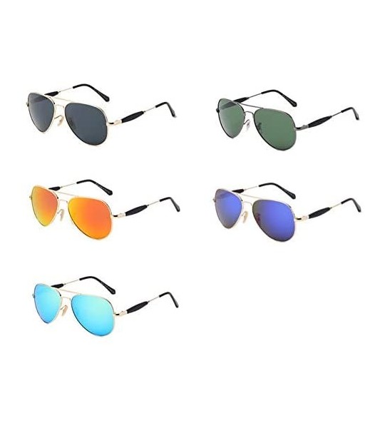 Aviator Sunglasses- Sunglasses- Sunglasses- Sunglasses- Clams- Glasses- Shades- Classical Double Beams - A - C018QTHCKUE $74.99