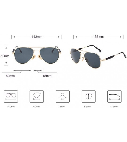 Aviator Sunglasses- Sunglasses- Sunglasses- Sunglasses- Clams- Glasses- Shades- Classical Double Beams - A - C018QTHCKUE $74.99