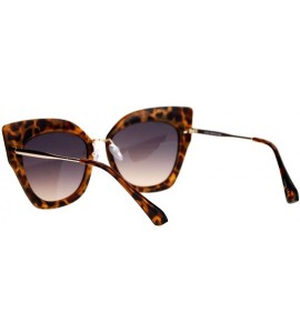 Oversized Oversized Womens Sunglasses Big Square Butterfly Double Frame UV 400 - Tortoise Gold - CI1877DOKSH $20.37