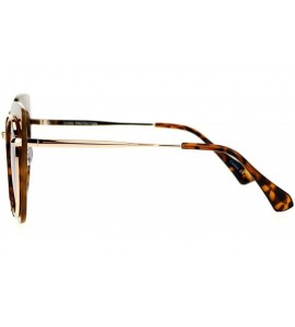 Oversized Oversized Womens Sunglasses Big Square Butterfly Double Frame UV 400 - Tortoise Gold - CI1877DOKSH $20.37