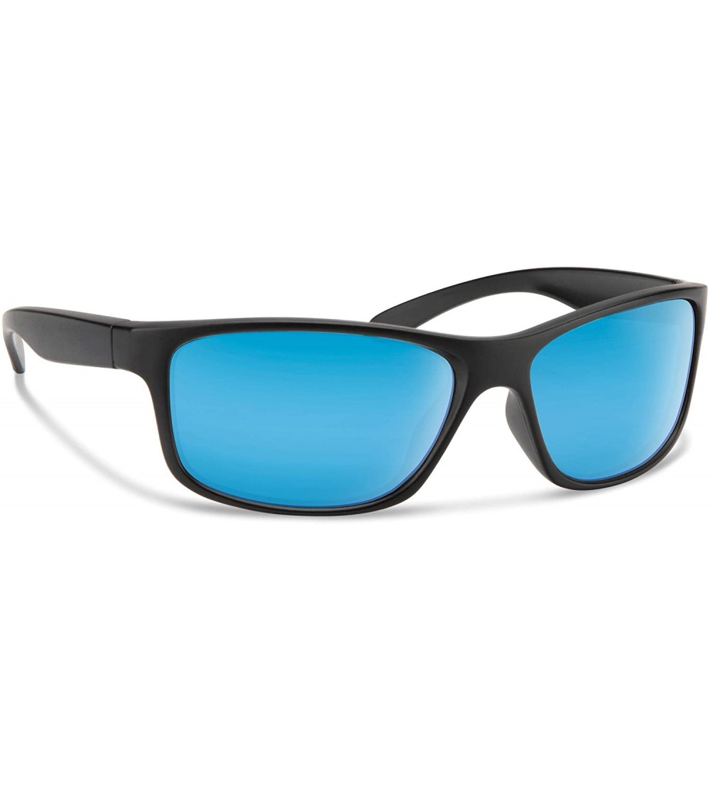 Sport Casey Sunglasses - Matte Black / Blue Mirror - C718R3IN3HS $37.67