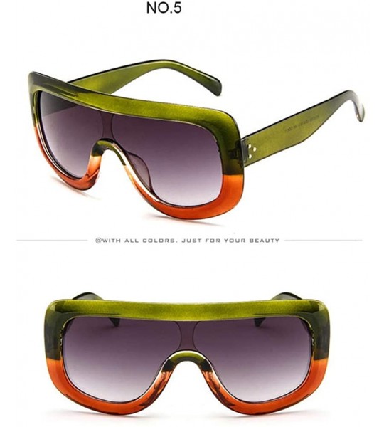 Oversized Sunglasses Designer Glasses Classic Vintage - C5 - C8197ZCYN6Y $19.35