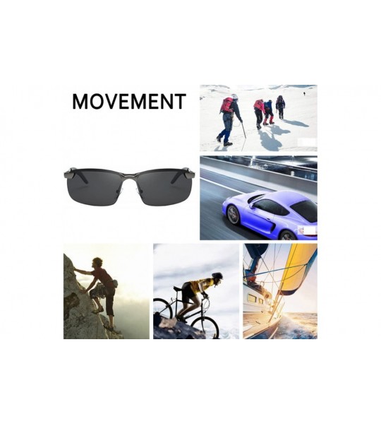 Sport Unbreakable Sports Driving Polarized Sunglasses for Men Women Fashion Glasses - Black - CE18DOTEX9G $28.51