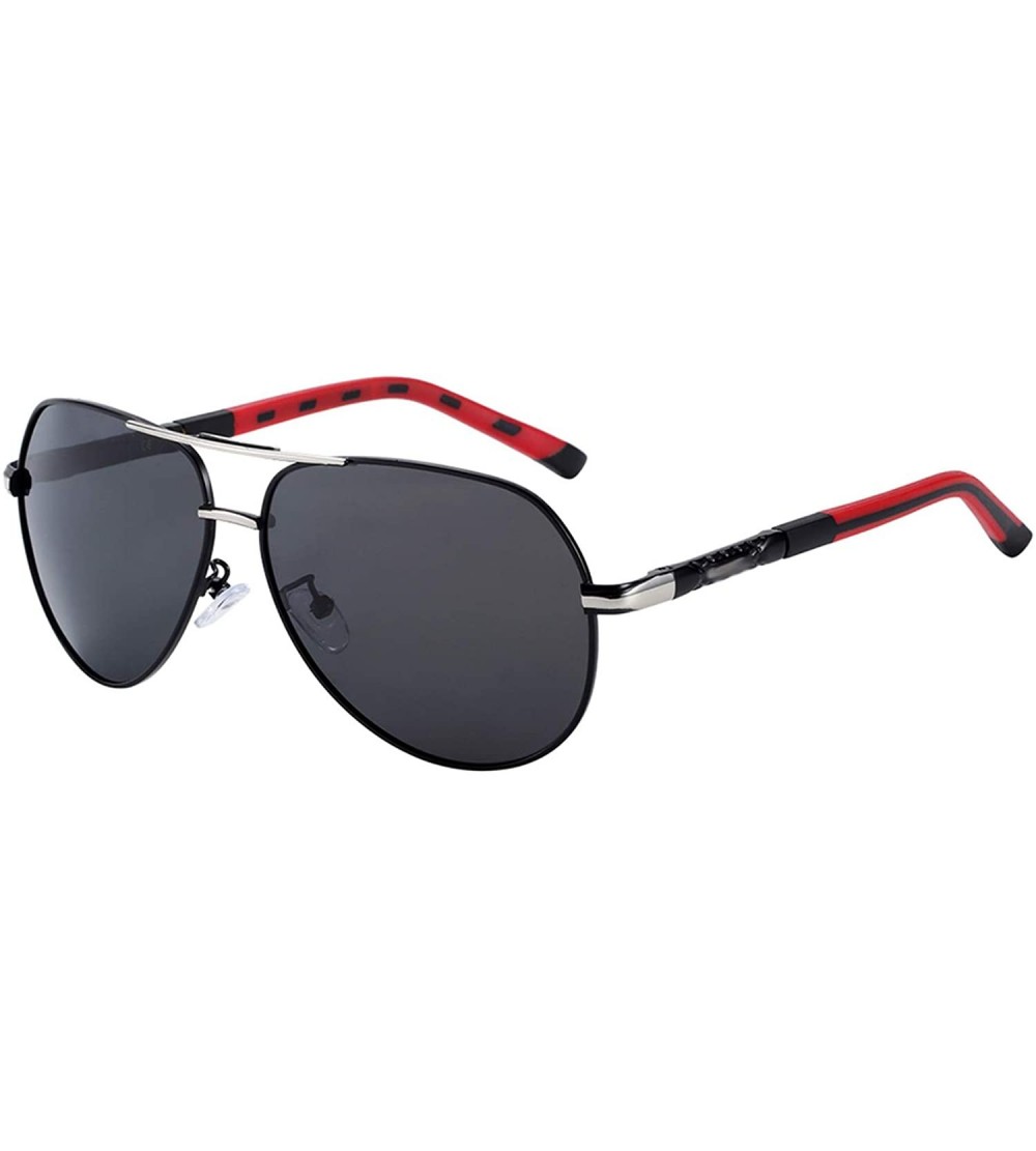 Oversized Aluminum Magnesium Men's Sunglasses Men Polarized Coating Mirror Glasses Oculos Male Eyewear Accessories For - CB19...
