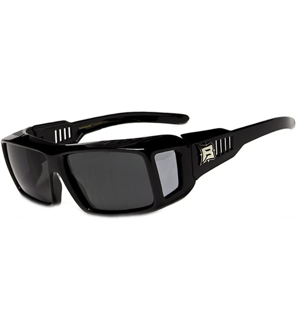 Rectangular Fits Over Prescription Glasses- Driving -Hiking -XL Polarized Rectangular Shape Sunglasses - Black - CL12EPCQ5WH ...