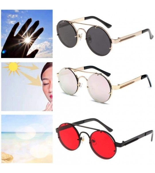 Goggle Glasses Sunglasses Fashion Decoration Glasses Black - C3199HWQW6M $50.20