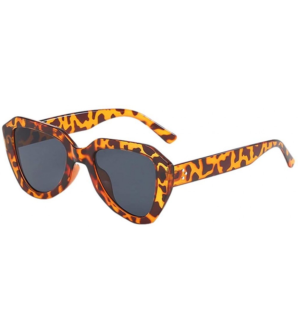 Round Fashion Round Sunglasses for Women Men Oversized Vintage Shades Polarized Retro Brand Sun Glasses - Brown - CF19074829N...