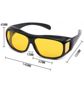 Wrap Unisex UV400 HD Night Driving Sunglasses Wrap Around Glasses Anti Glare - CU180KAGCAN $23.16