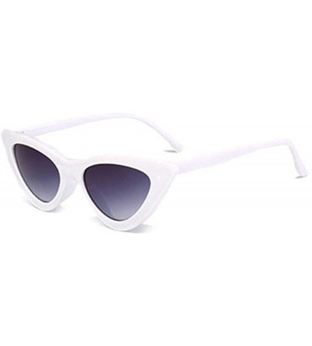 Cat Eye Women Fashion Cat Eye Shades Sunglasses Integrated UV Candy Colored Glasses - CL18O3IUWI0 $18.14