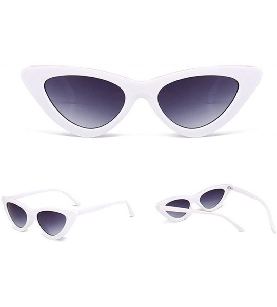 Cat Eye Women Fashion Cat Eye Shades Sunglasses Integrated UV Candy Colored Glasses - CL18O3IUWI0 $18.14