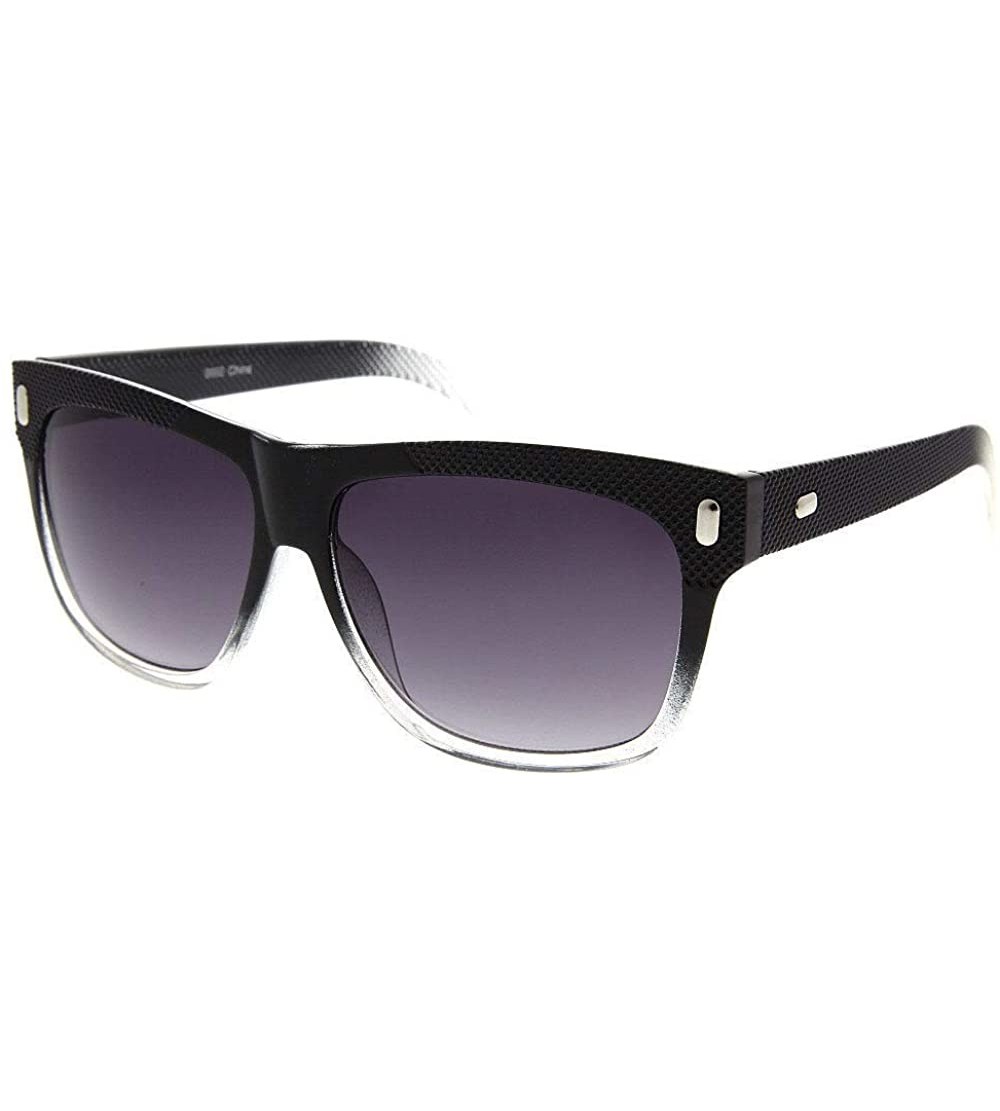 Aviator 1 Pcs New Sunglasses Fashion Retro Shades Lens Designer Vintage Aviator Style - Choose Color - Black Clear Fade - CI1...