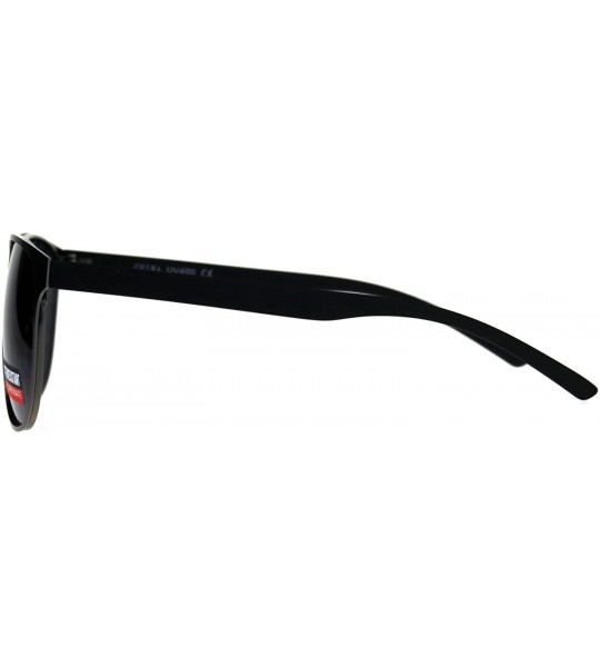 Oval Mens Fashion Sunglasses Stylish Designer Fashion Shades UV 400 - Gunmetal - CE18CE4U9XR $20.97