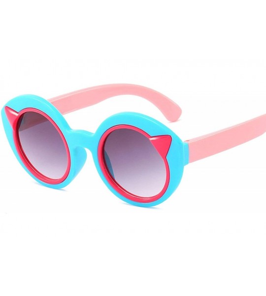 Rimless Classic Retro Designer Style Cat Ear Sunglasses for Women PC Resin UV400 Sunglasses - Style-c4 - CE18SZUGXXM $27.28