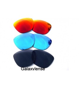 Oversized Replacement Lenses Frogskins Gold&Green Color Polarized 2 Pairs-! - Black&blue&red - CF125VP0WUD $34.24