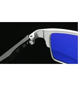 Semi-rimless Blue Light Blocking-Anti-UV Computer Glasses Frame Al-Mg Half Frame Anti-blue-rays Goggles - Silver - CG189IXGWK...