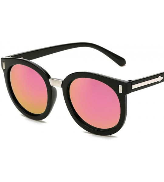 Goggle Sunglasses Hipster Dazzle Color Sunglasses Big Name Retro Shade Mirror Arrowhead Sun - CV18THIQ77W $18.83