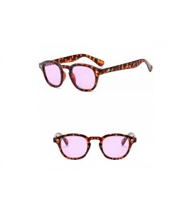 Rectangular Vintage Celebrity Inspired Unisex Sunglasses- Tinted Lens UV400 - Tortoise Leopard - C618WL2U0C0 $24.39