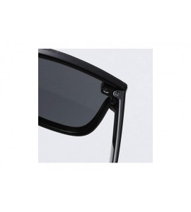 Oval Vintage Sunglasses Men 2019 RimlSquare Fashion Brand Woman Luxury Oculos De Sol Feminino - Black Blue - CD197A3GSCZ $55.59