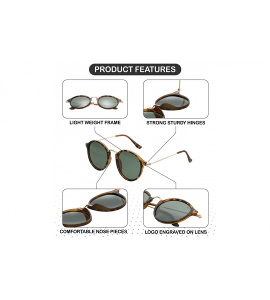 Sport Retro Sunglasses for Men for Women - Vintage Classic Round Sunglases Polarized UV 400 Protection - C3194G7AD3R $18.89