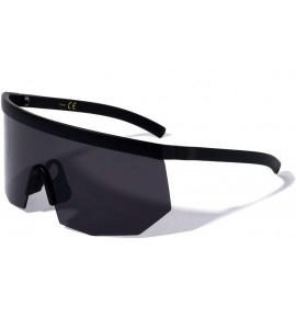 Sport Durban Sport Round Shield Fashion Sunglasses - Black - CC196IMNIHH $27.07