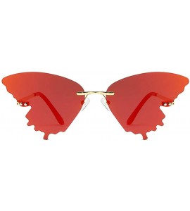 Oversized Summer Fashion Butterfly Sunglasses Gradient Butterfly Frame Irregular Shape Sunglasses Glasses Vintage Retro - A -...