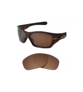 Oval Performance Replacement Lenses Pit Bull Polarized Etched - Value Pack - Carbon Black & Nut Brown - CA18I6GQ6LX $47.73