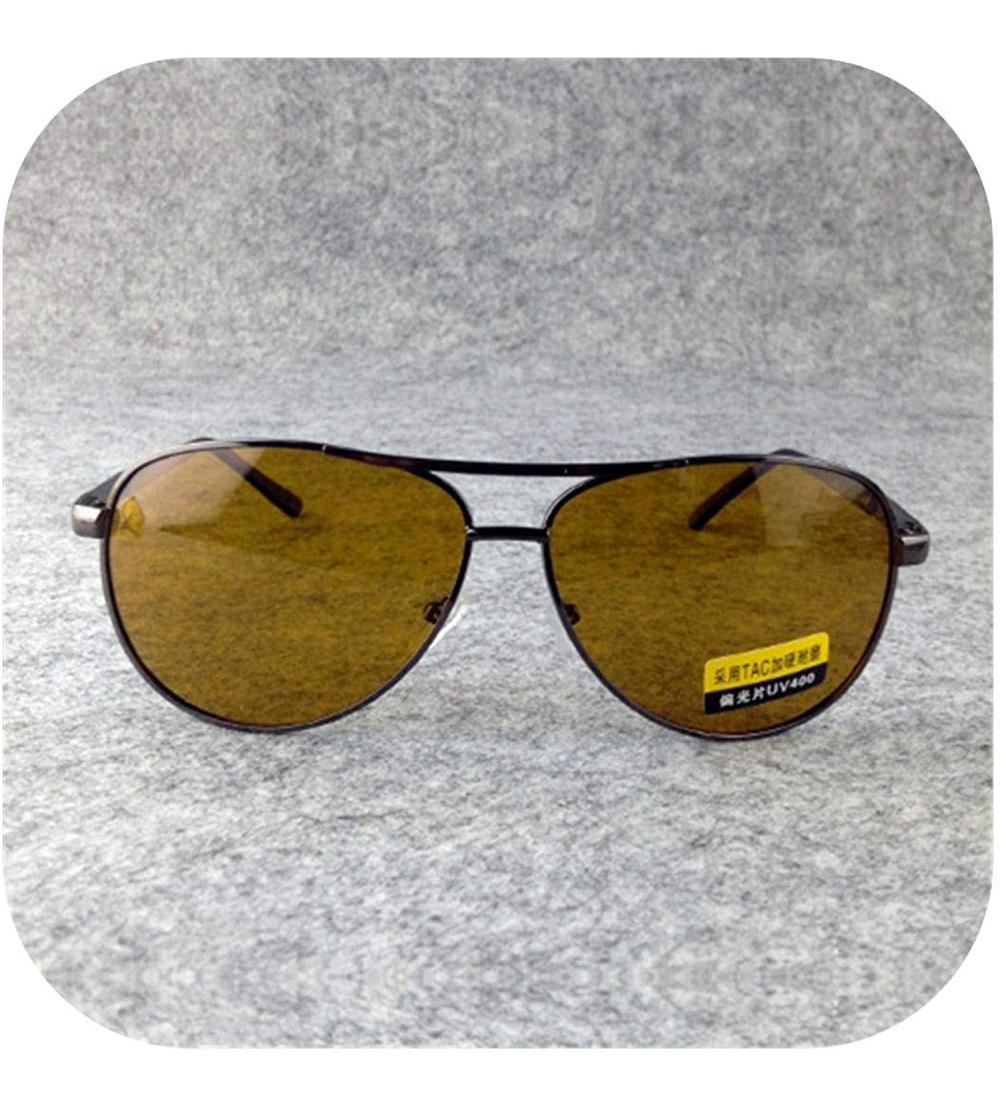 Goggle TAC Polarized Sunglasses Men Women Night Vision Driving Glasses Goggles Driver Yellow Sun UV400 - C2 Dark Yellow - CY1...