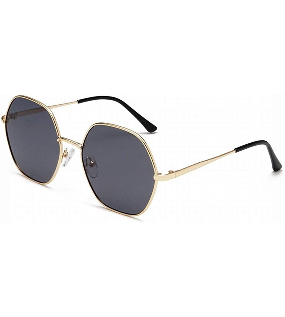 Oversized Women'S Polarized Sunglasses Polygonal Irregular Sunglasses New Polarizer - Style 1 - C518UDIIISE $35.62